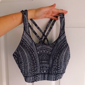 Lululemon Tribal Cross-back Sports Bra
